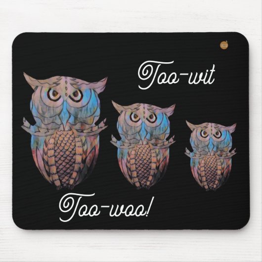 Owl Mousemat マウスパッド (正面)