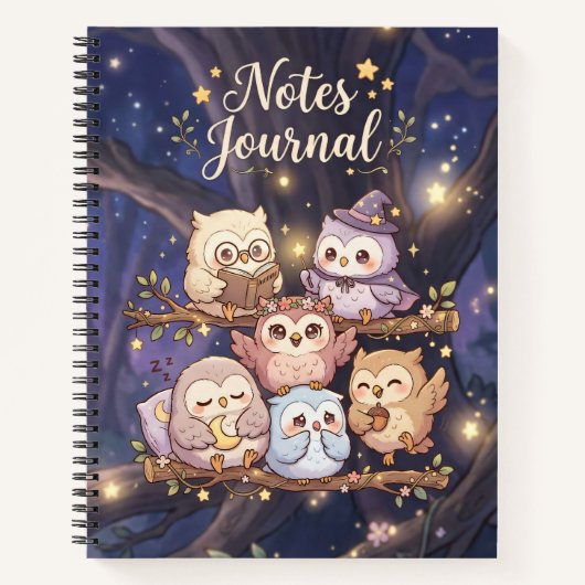 Owl Notes Journal ノートブック (正面)