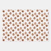 OWL-O-WEEN Halloween Gift Wrap Sheets ラッピングペーパーシート (正面2)