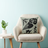 Owl of Minerva Pillow, Green/gray(#a3ac99) クッション (椅子)