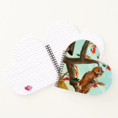 Owl on Autumn Maple Tree Design - Amazing Bird ノートブック (内部)