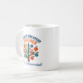 Owl on Tree Worlds Greatest Teacher ft. Crayons コーヒーマグカップ (正面左)