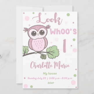 Owl Party 招待状
