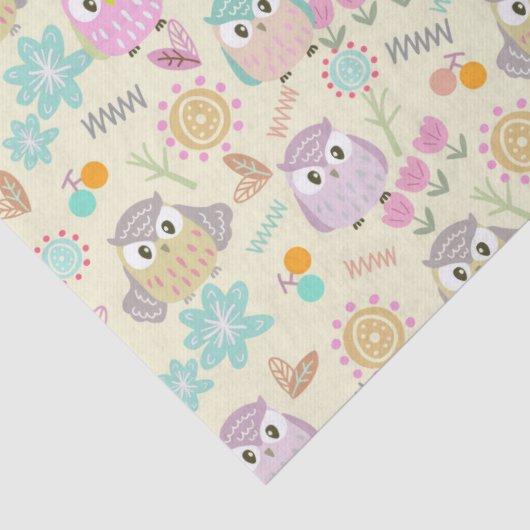 Owl Pastel Yellow   薄葉紙 (詳細)