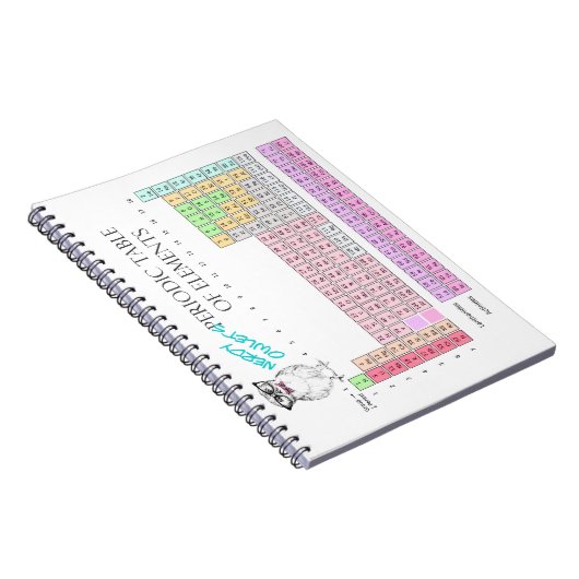 Owl Periodic Table of Elements Notebook ノートブック (右側)
