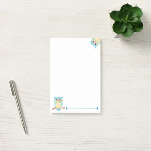 Owl Post-It Notes ポストイット (オフィス)