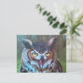 Owl Postcard ポストカード (スタンド正面)