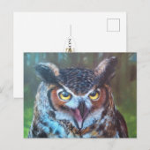 Owl Postcard ポストカード (正面/裏面)