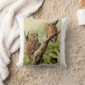 Owl Print  クッション (ブランケット)