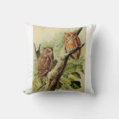 Owl Print  クッション (正面)