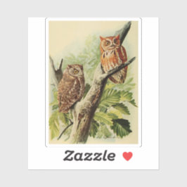 Owl Print  シール