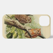 Owl Print Notebook iPhoneケース (裏面横)