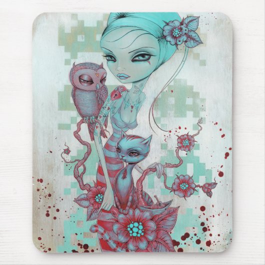 Owl&Pussycatのマウスパッド マウスパッド (正面)