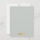 Owl & Pussycat Storybook 結婚's (Sea Blue) サンキューカード (裏面)