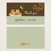 Owl & Pussycat Storybook's 結婚 (Blue and Brown) (正面&裏面)