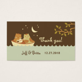 Owl & Pussycat Storybook's 結婚 (Blue and Brown)