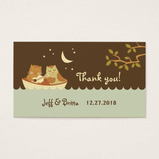 Owl & Pussycat Storybook's 結婚 (Blue and Brown) (正面)