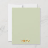 Owl & Pussycat Storybook's 結婚 (Blue and Brown) サンキューカード (裏面)