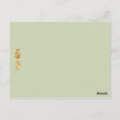 Owl & Pussycat Storybook's 結婚 (Blue and Brown) ポストカード (裏面)