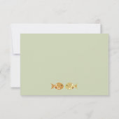 Owl & Pussycat Storybook's 結婚 (Blue and Brown) 出欠カード (裏面)