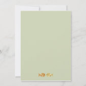 Owl & Pussycat Storybook's 結婚 (Blue and Brown) 招待状 (裏面)