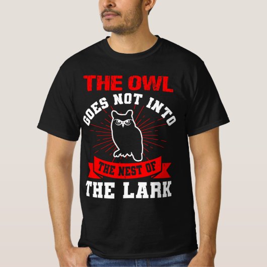 Owl quote gift for owl lovers tシャツ (正面)