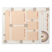 Owl Rainbow Substitute Reportメモ帳 ノートパッド (正面)