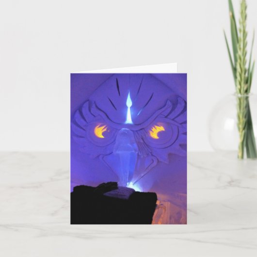 Owl Room, Hotel de Glace,ケベック,カナダ サンキューカード (正面)