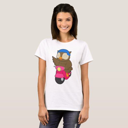 Owl Scooter Tシャツ (正面フル)