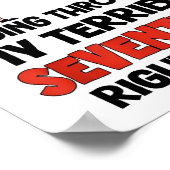 Owl Sorry I'm Cranky I'm Going Through My Terrible ポスター (角)