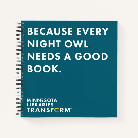 Owl Squareノートブック ノートブック (正面)