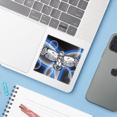 Owl Sticker シール (ノートパソコンとiPhone)
