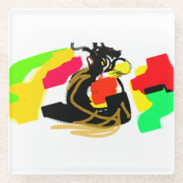 Owl style nice ガラスコースター