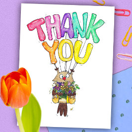 OWL THANK YOUポストカード（ニコールジャネス） ポストカード