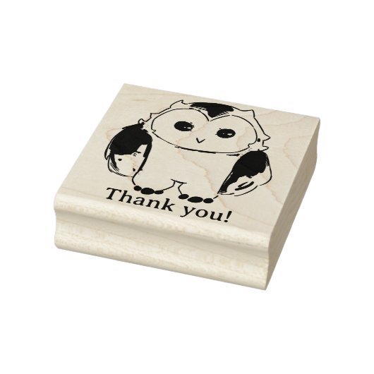 Owl,  thank you! ラバースタンプ (スタンプ)