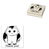 Owl,  thank you! ラバースタンプ (押印)
