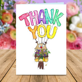 OWL THANK YOU GREETING card by Nicole Janes サンキューカード