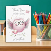 Owl Thank You Teacher Mug マグカップ