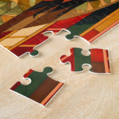 Owl Totem – Urban Art Deco Spirit ジグソーパズル (側面)