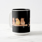 Owl Trio ツートーンマグカップ (正面左)