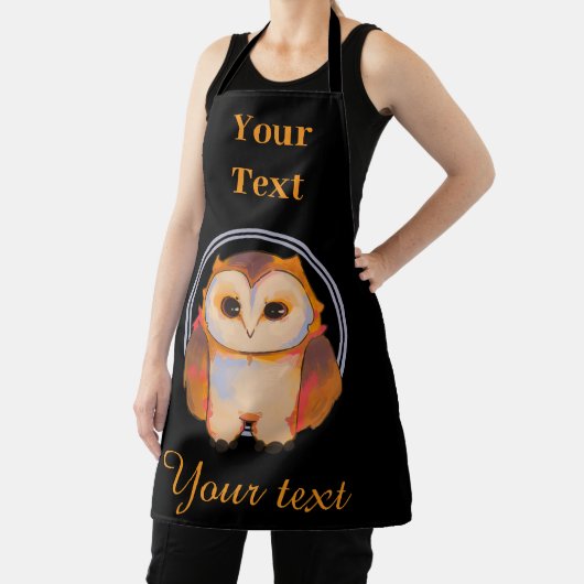 Owl, uil エプロン (インサイチュ)