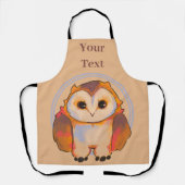 Owl, uil エプロン (正面)