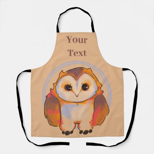 Owl, uil エプロン (正面)