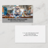 Owl with Books | 教育教室 名刺 (正面/裏面)