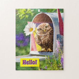 Owl With Flower In Mailbox ジグソーパズル