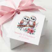 Owl Woodland Boho Rustic Country Wedding  フェイバータグ