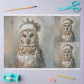 Owl X3 Decompageの調理師 薄葉紙 (クラフト)