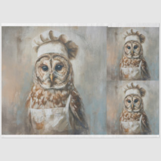 Owl X3 Decompageの調理師 薄葉紙