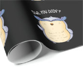 Owl You Doin おもしろい Bird Pun Dark BG ラッピングペーパー (ロールコーナー)