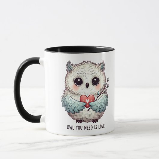 Owl You Need is Love Mug and Cups マグカップ (左)